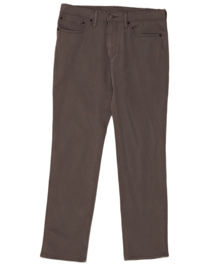 Levi's Herre 511 Slim Jeans W34 L34 Grå Bomuld