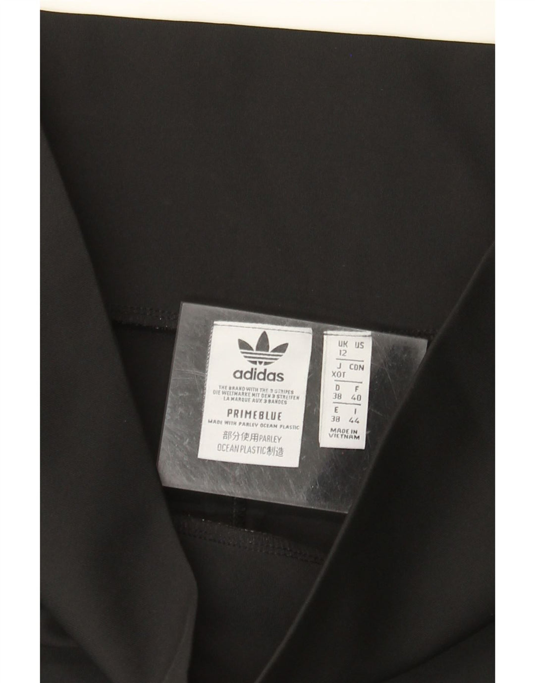 ADIDAS sportsshorts til kvinder UK 12 medium sort polyester