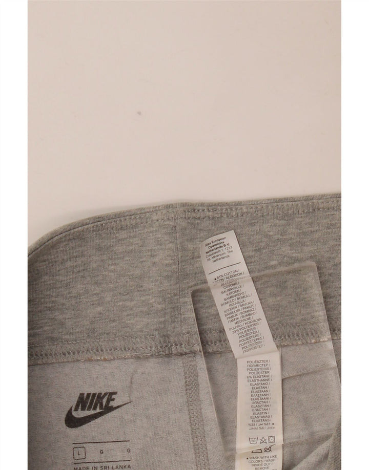 NIKE Grafiske Leggings til kvinder UK 14 Stor grå bomuld