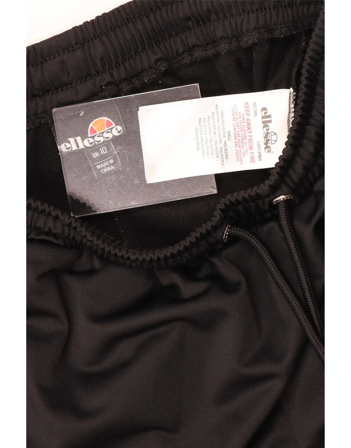 Ellesse Womens Sports Shorts UK 10 Small Black Polyester