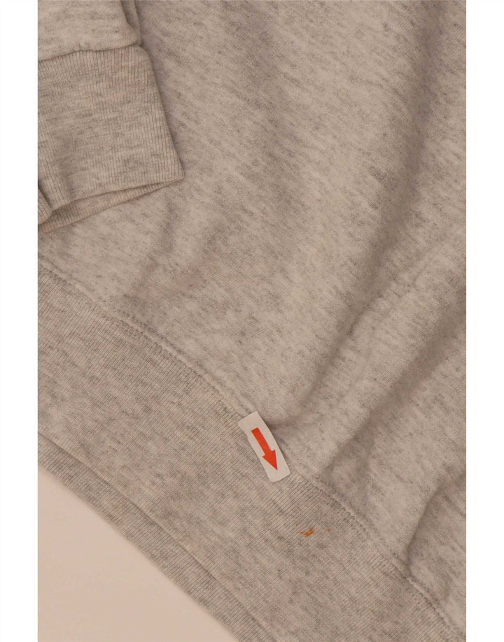 Champion Womens Oversized Sweatshirt Jumper UK 16 Large Grey Flecked