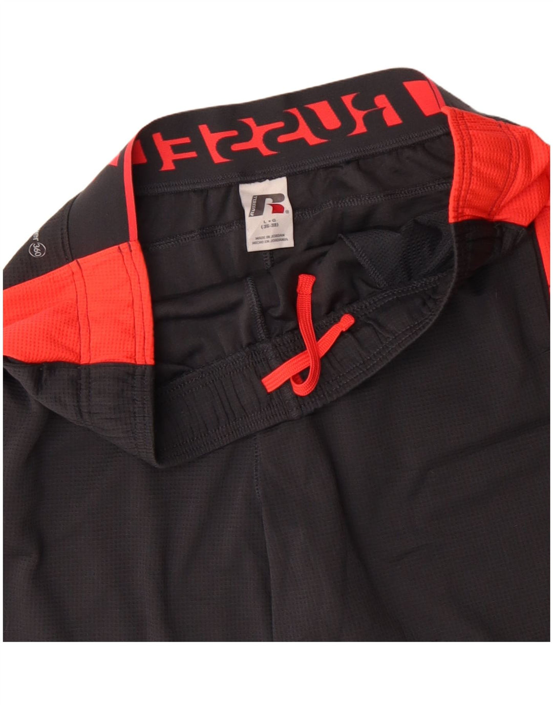 RUSSELL ATHLETIC Grafiske sportsshorts til mænd Stor grå farveblok