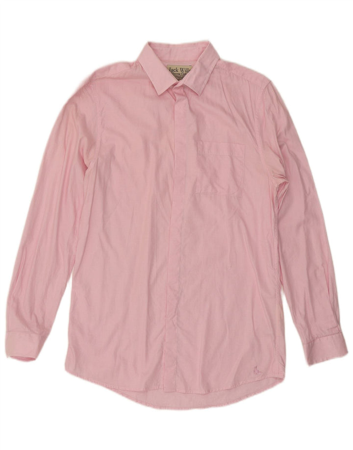 Jack Wills Herreskjorte Lille Pink Houndstooth Bomuld