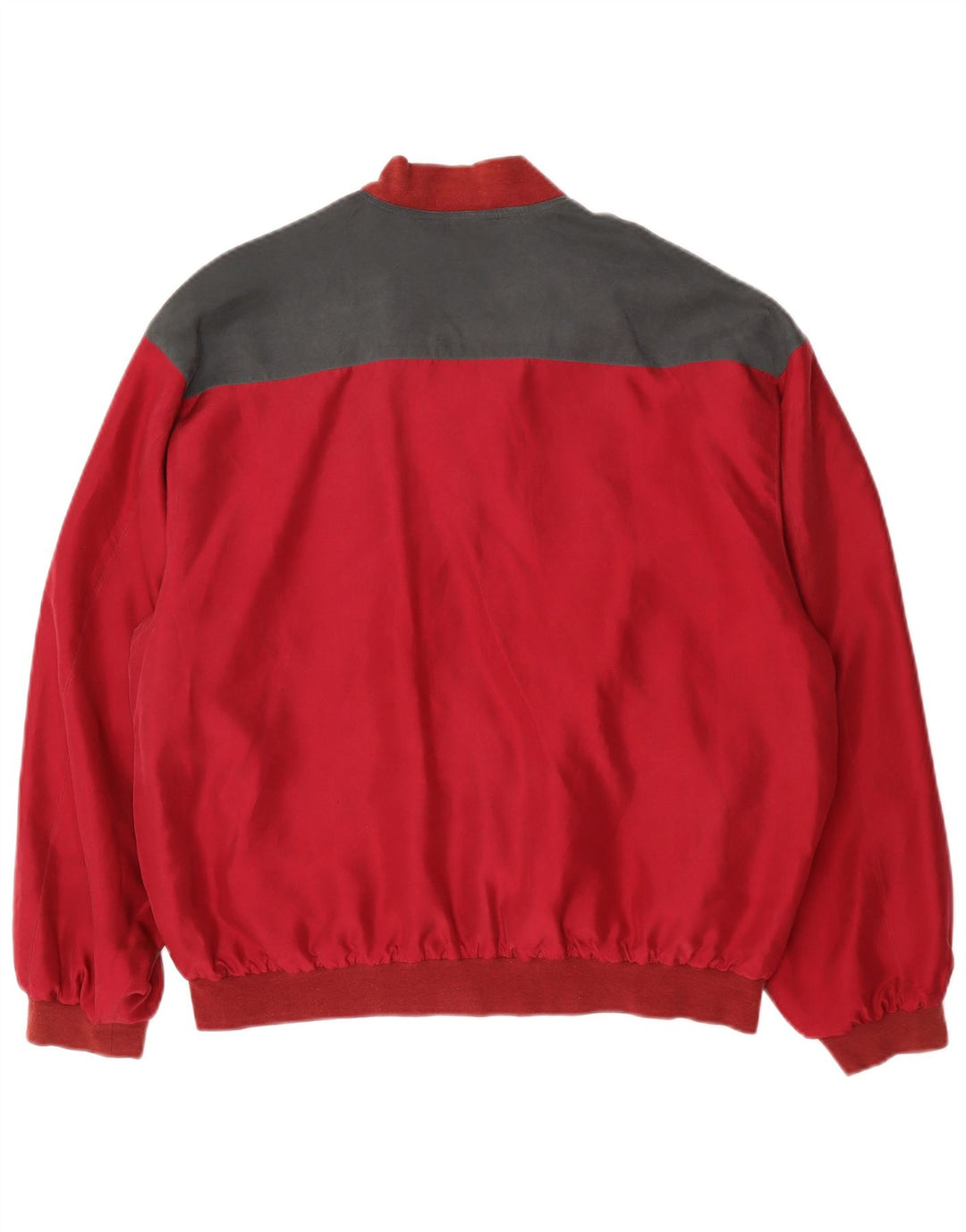 C&A Herre Loose Fit Bomber Jacket EU 48/50 Medium Red Argyle/Diamond Silke