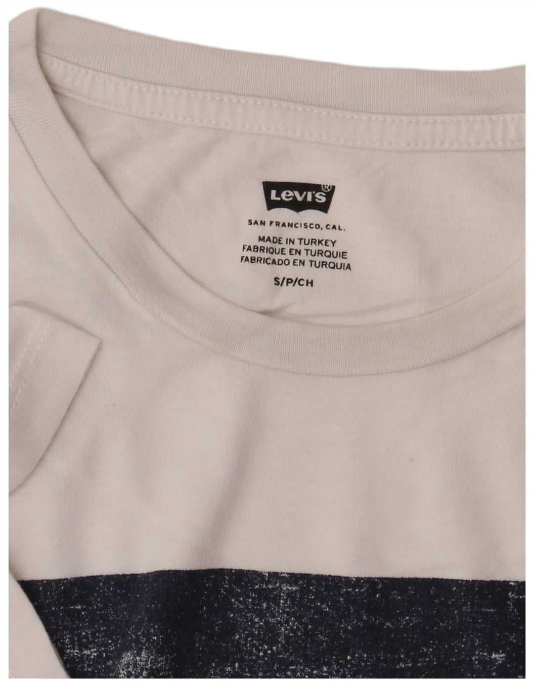 Levi's Herre grafisk T-shirt top lille hvid