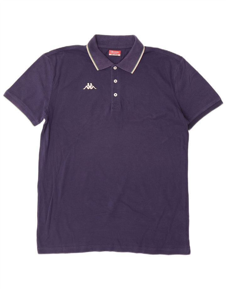 Kappa herre poloskjorte 2XL marineblå bomuld