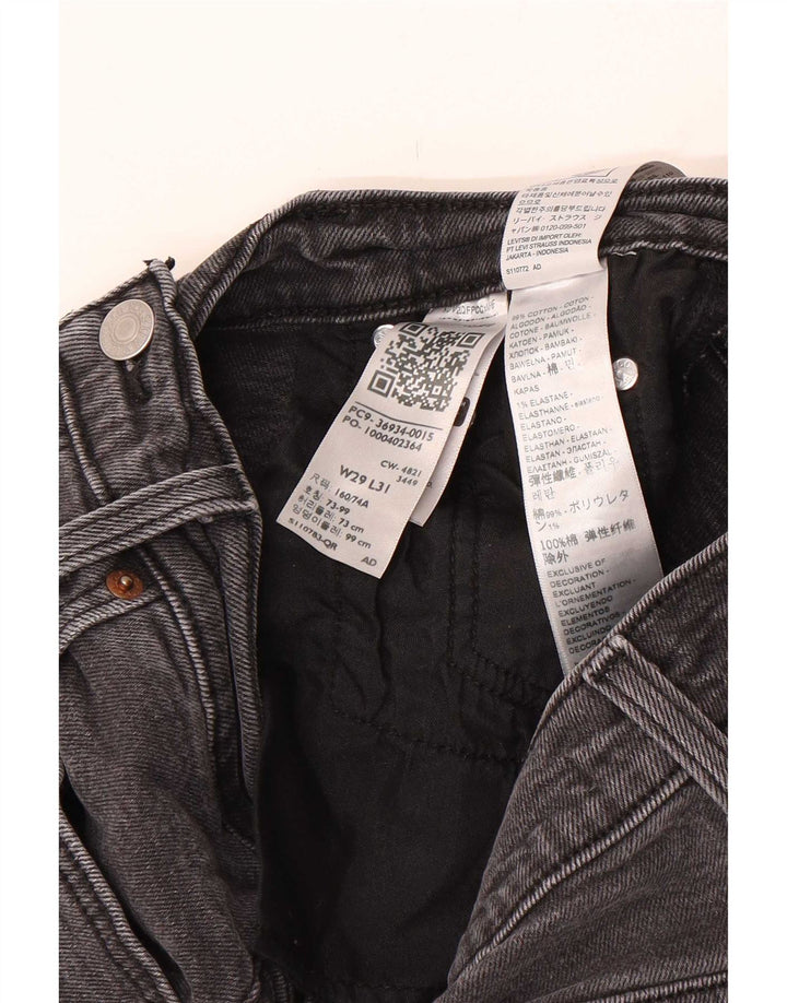 Levi's Dame Højtaljede Flared Jeans W29 L31 Grå Bomuld
