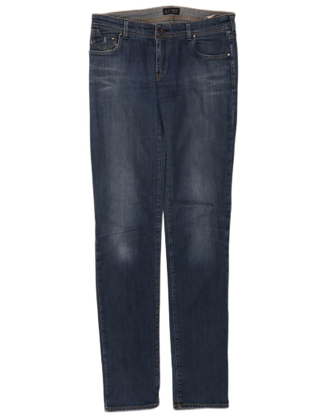 ARMANI Dame Slim Jeans W31 L34 Blå Bomuld