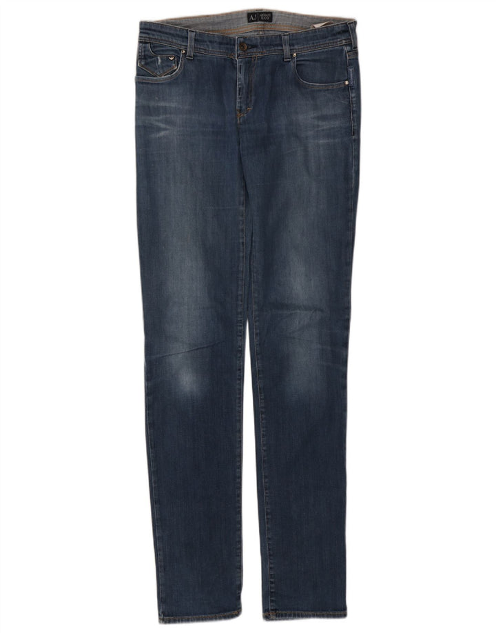 ARMANI Dame Slim Jeans W31 L34 Blå Bomuld