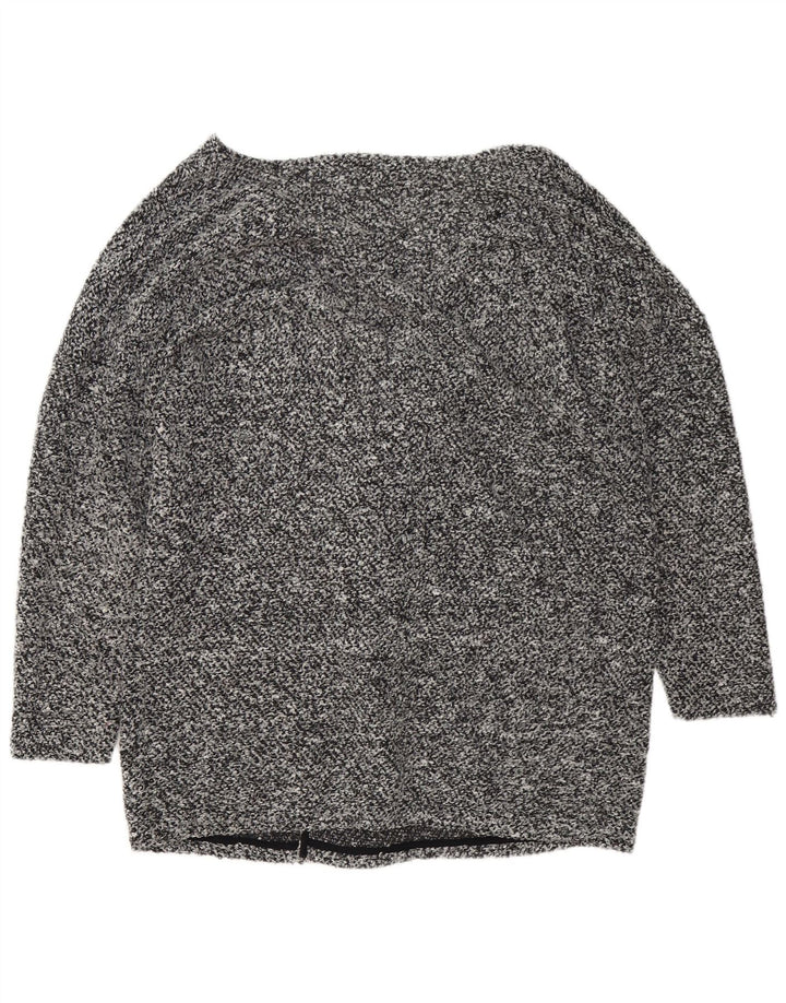 Marks & Spencer Dame Cardigan Sweater UK 20 2XL Grå Flecked Polyester