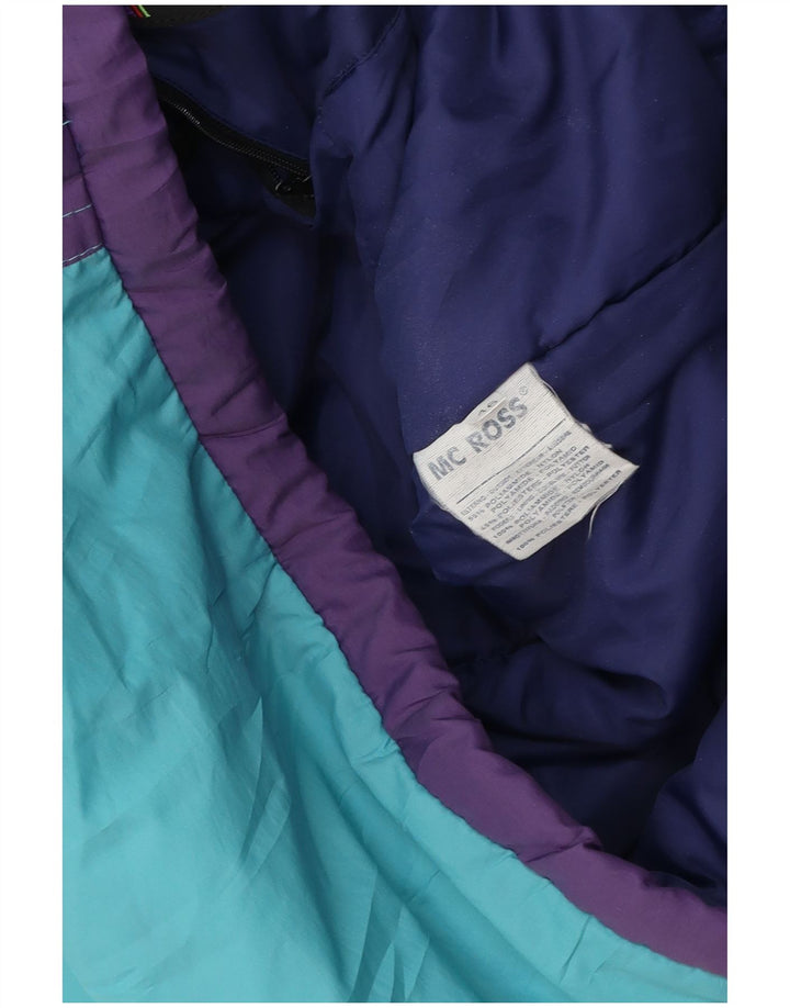 MC ROSS Herre Loose Fit Skijakke IT 46 Small Blue Colourblock Nylon