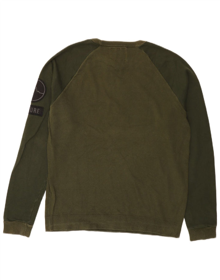 Jack & Jones Sweatshirt til mænd, stor grøn farveblok