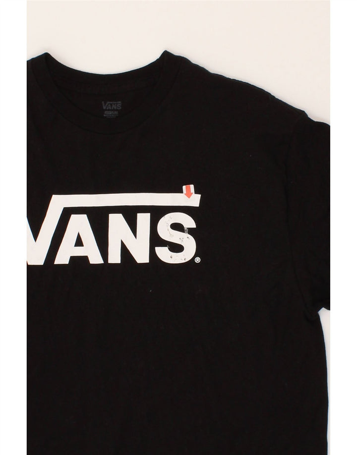 VANS Mens Graphic T-Shirt Top Medium Black Cotton Vintage Vans and Second-Hand Vans from Messina Hembry 