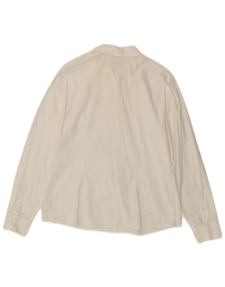 Lacoste dameskjorte str. 42 Large White Bomuld