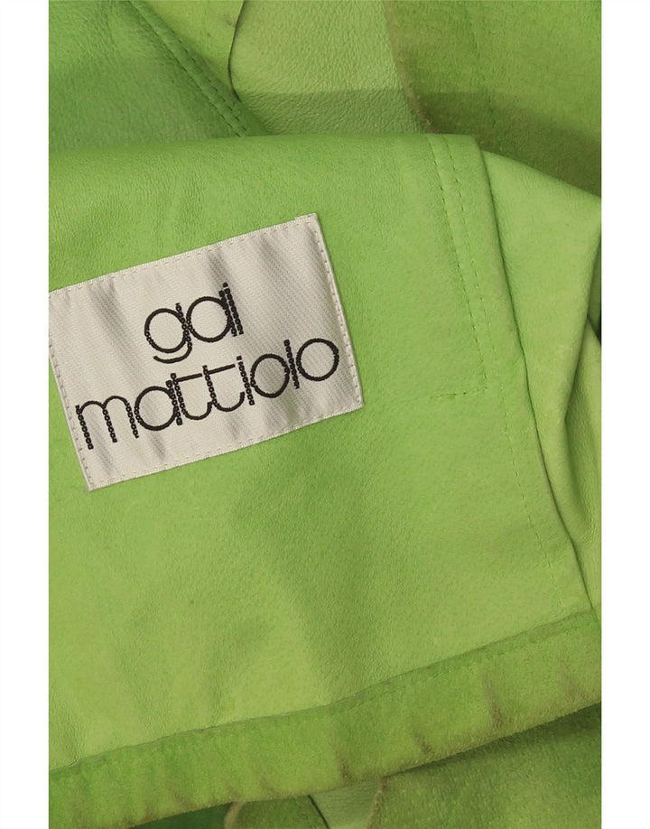 Gai Mattiolo Dame Ruskindsjakke UK 16 Large Green