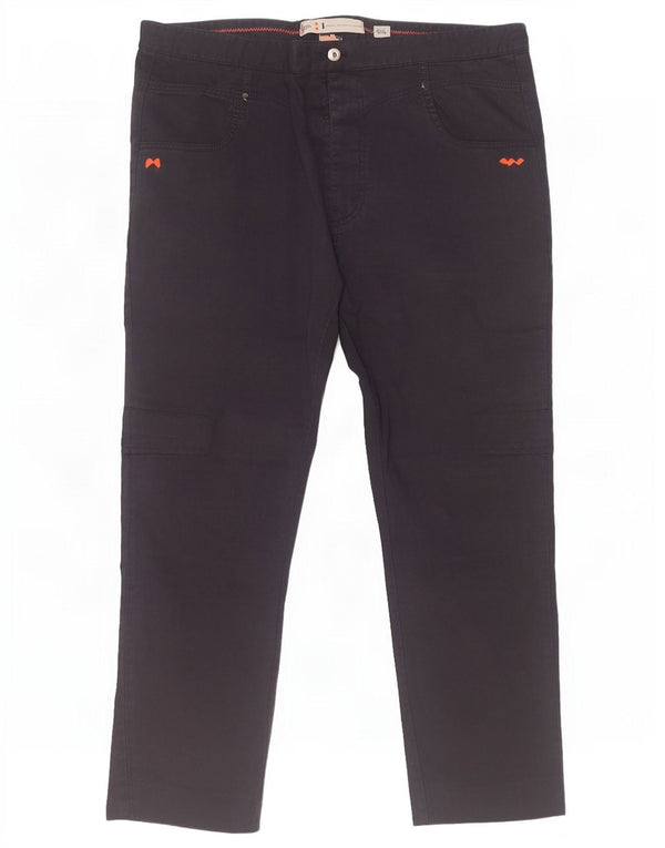 Slam Herre Slim Casual Bukser IT 54 2XL W38 L27 Marineblå Bomuld
