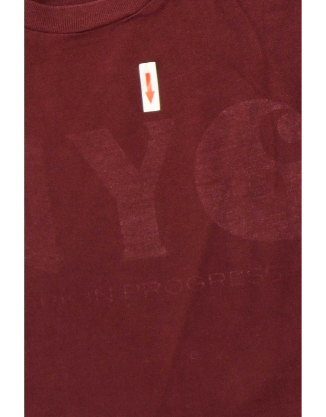 Carhartt Herre grafisk T-shirt Top Medium Bourgogne bomuld