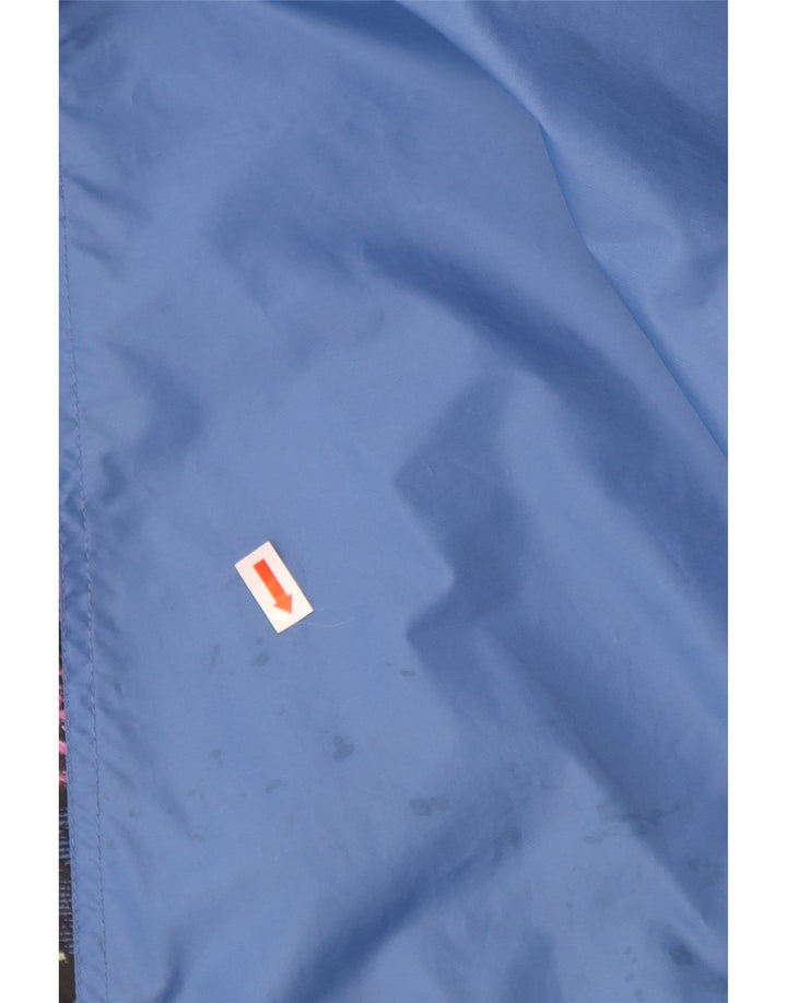 ALEX ATHLETICS Herre Anorak Jacket UK 40 Stor Blå Geometrisk Polyamid