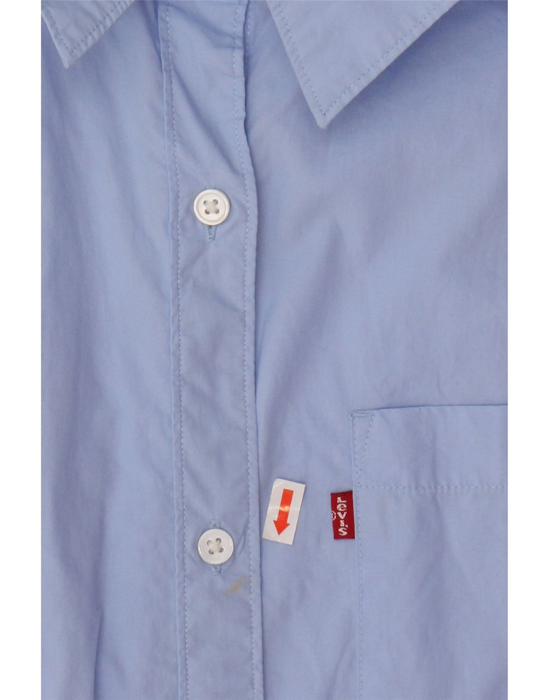 LEVI'S Womens Oversized Shirt UK 14 Medium Blue Cotton