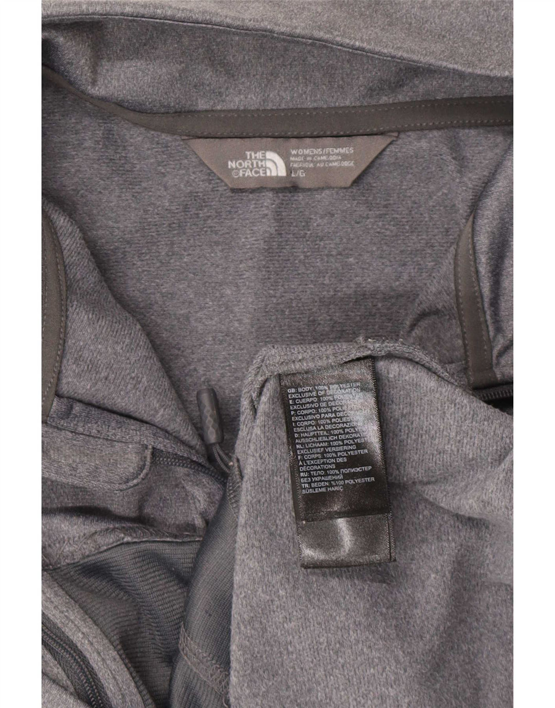 The North Face Dame træningsdragt Topjakke UK 16 Stor Grå Polyester