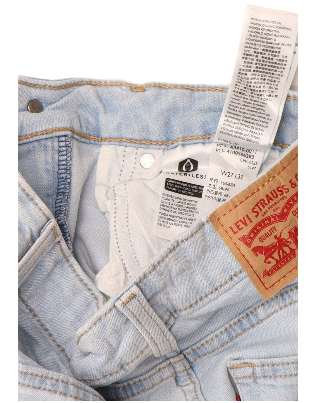 LEVI'S Dame 726 Flared Jeans W27 L32 Blå Bomuld