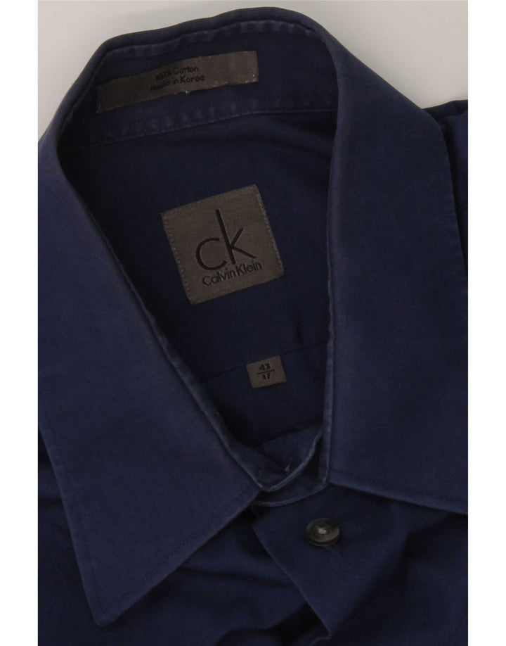 Calvin Klein Herreskjorte str. 17 XL Blå Bomuld