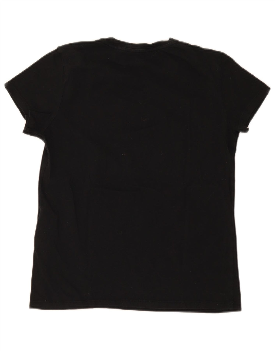 Levi's Dame T-Shirt Top UK 10 Lille Sort Bomuld