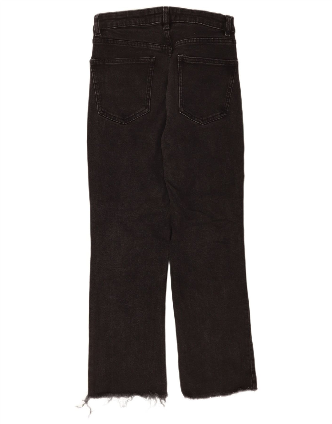 Zara Dame Straight Jeans EU 40 Medium W30 L25 Sort