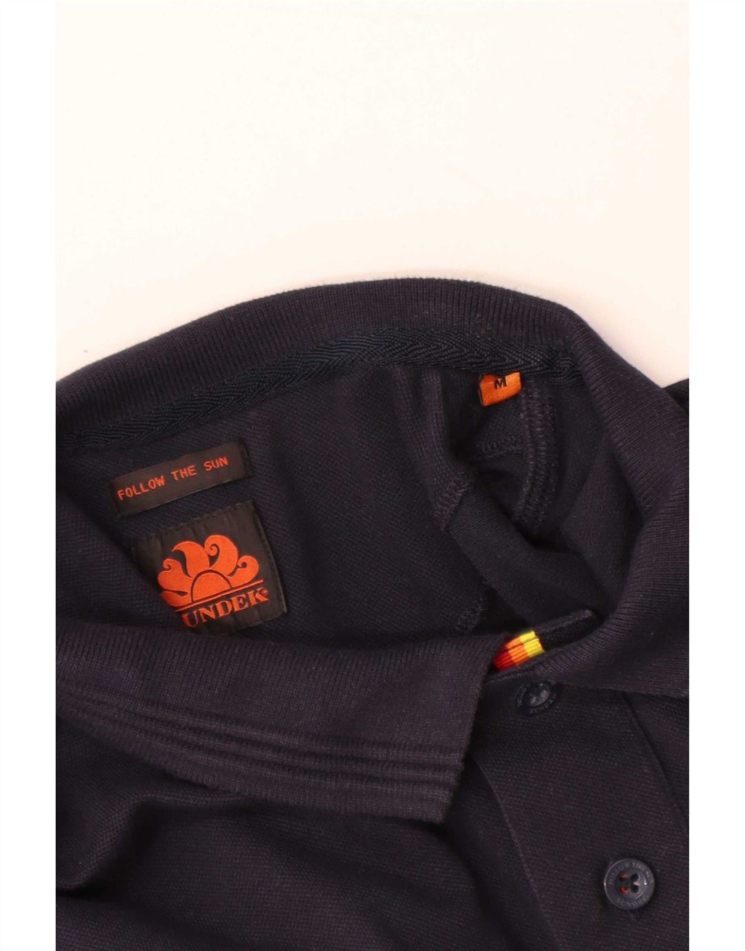 Sundek Herre Polo Shirt Medium Navy Blue Bomuld
