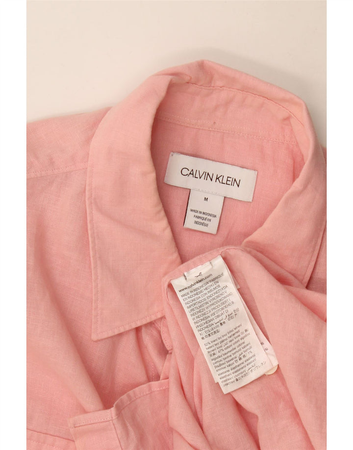 Calvin Klein Herreskjorte Medium Pink Linen