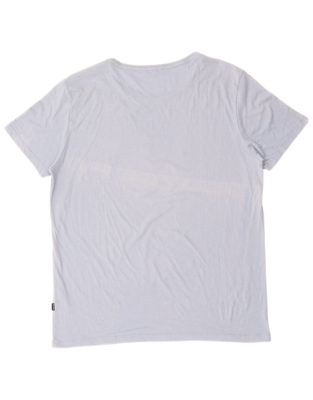CALVIN KLEIN Herre grafisk T-shirt top mellemblå bomuld