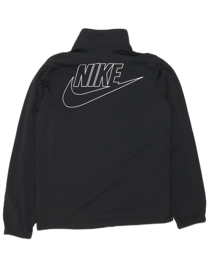 Nike drenge grafisk træningsdragt topjakke 13-14 år XL sort polyester