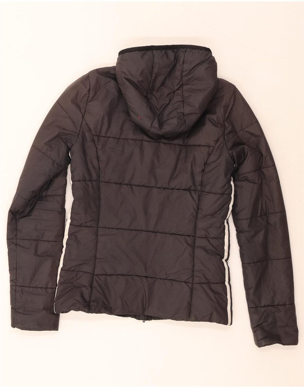 Adidas Dame Primegreen Polstret hættejakke UK 6 XS Sort Polyester