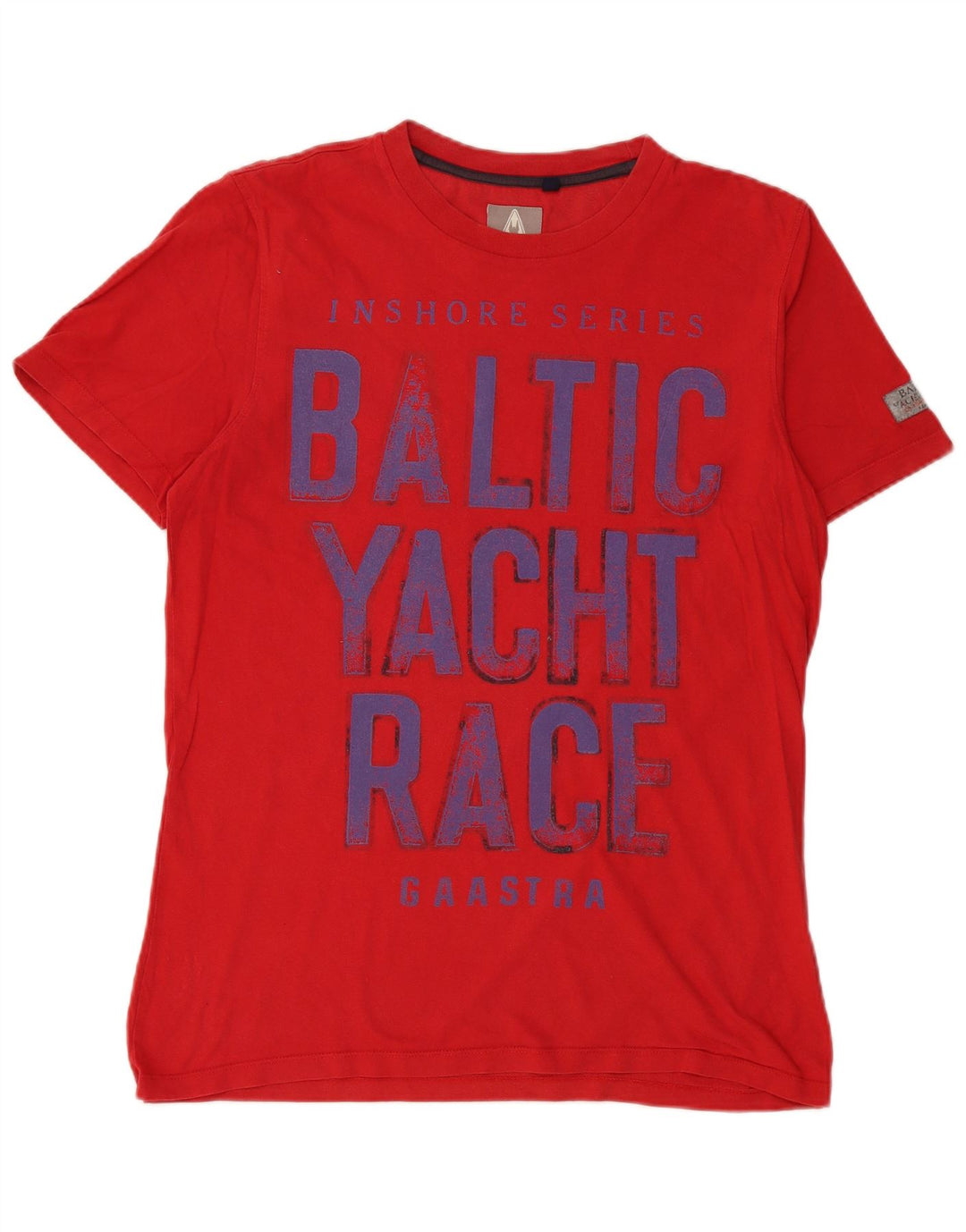 GAASTRA Mens Nautical Supplies Graphic T-Shirt Top Medium Red