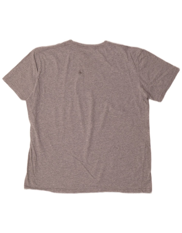 Volcom Herre Grafisk T-Shirt Top XL Grå Flecked Bomuld