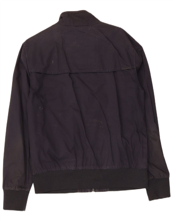 Superdry Bomberjakke til mænd UK 42 XL marineblå bomuld