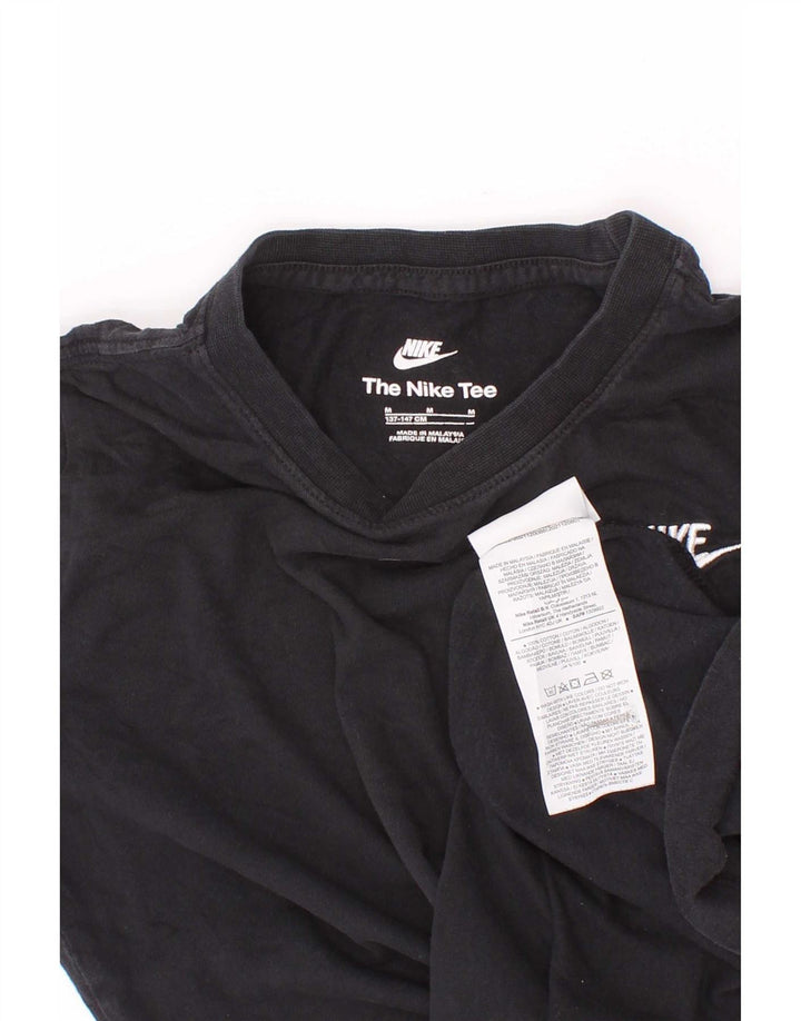 Nike Boys T-Shirt Top 10-11 år Medium Sort Bomuld
