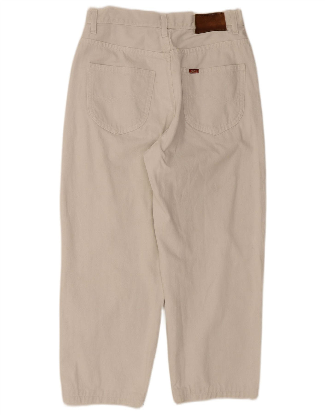 Lee Mens Riders Cropped Jeans W33 L24 Hvid Bomuld