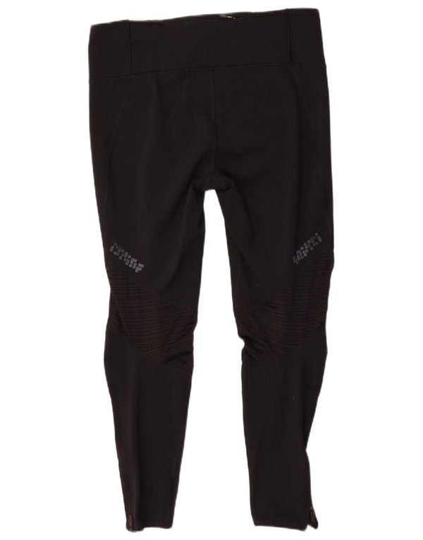 Adidas Womens Climacool Grafiske Leggings UK 16/18 Large Black Polyester