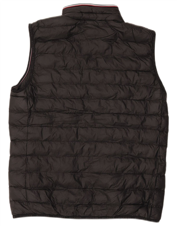 TOMMY HILFIGER Polstret Gilet til mænd UK 36 Lille sort polyester