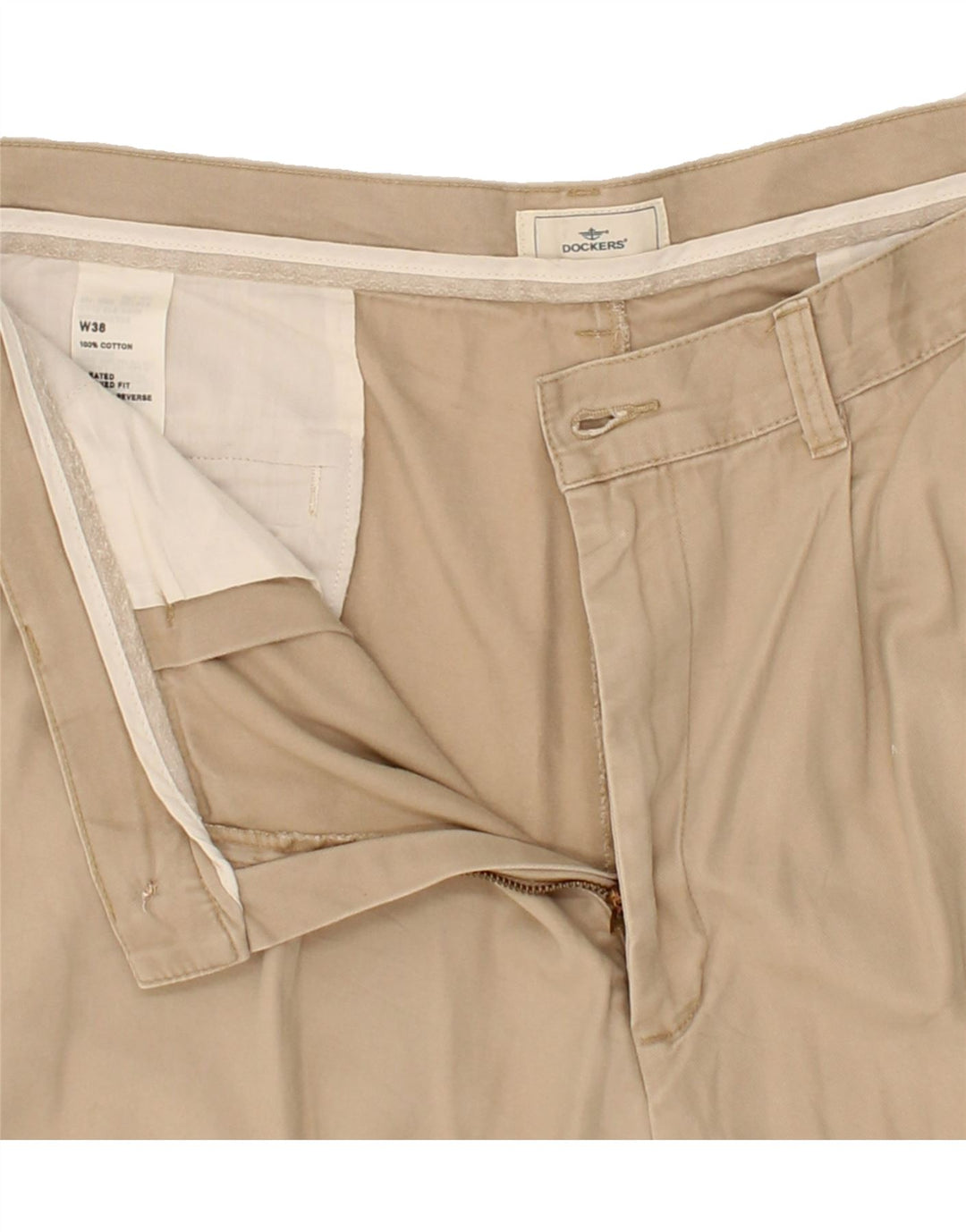 DOCKERS Mens Chino Shorts W38 XL Beige Cotton Vintage Dockers and Second-Hand Dockers from Messina Hembry 