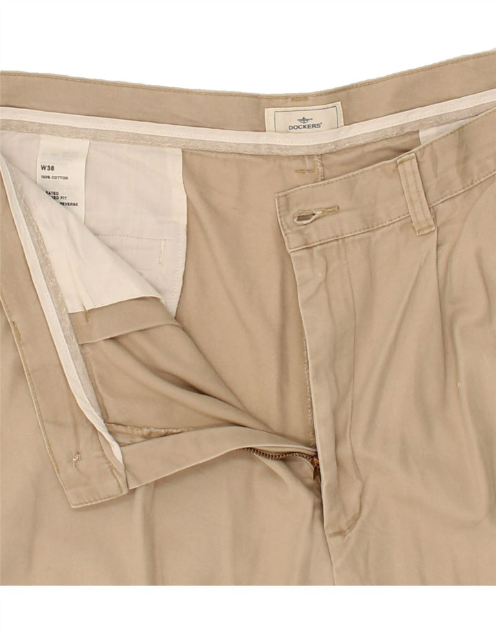 DOCKERS Mens Chino Shorts W38 XL Beige Cotton Vintage Dockers and Second-Hand Dockers from Messina Hembry 