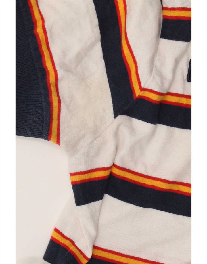 Ellesse Herre Polo Shirt Lille hvid stribet bomuld