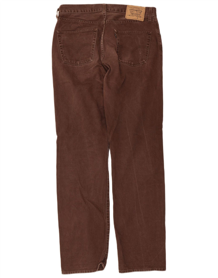 Levi's Herre 501 lige jeans W36 L34 brun bomuld