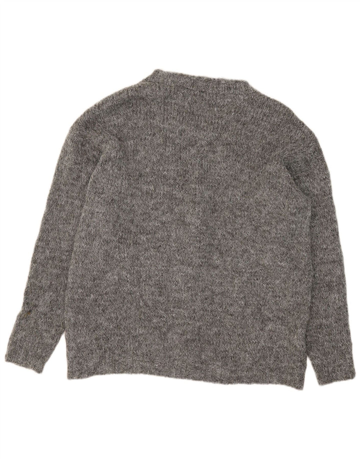 Zara Dame Oversized Cardigan Sweater UK 10 Small Grå