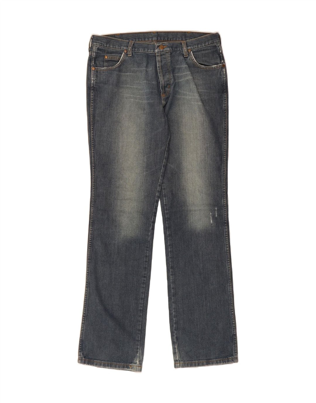 WRANGLER Herre Evolution Straight Jeans W36 L36 Blå Bomuld