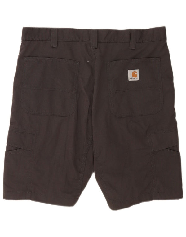 Carhartt Herre Relaxed Fit Cargo Shorts W36 Large Grå Bomuld