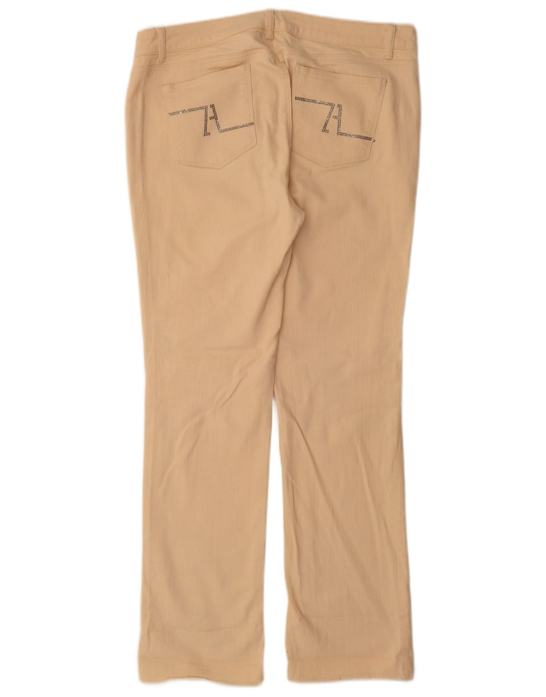 Zara Dame Bootcut Jeans EU 46 2XL W36 L31 Beige Bomuld