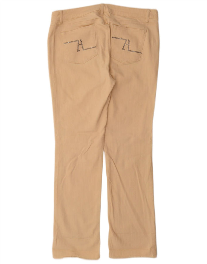 Zara Dame Bootcut Jeans EU 46 2XL W36 L31 Beige Bomuld