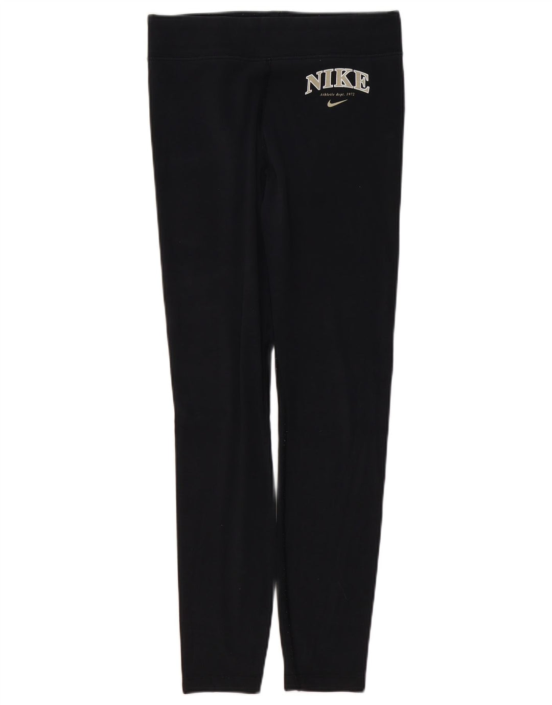 NIKE Grafiske Leggings til kvinder UK 14 Medium Sort Bomuld